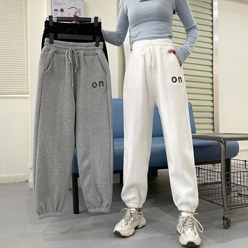 2024 new sports pants women's Korean version loose leg binding spring and autumn style slimming trend versatile_voghion.com
