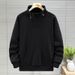 Herrenbekleidung große Größe Sternenhimmel Langarmpullover Herren Herbst neues High Street Design Stehkragen Top_voghion.com