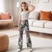 Mother & Kids INS Girls Comfortable Elastic Tie Dye Leggings Slim High Waist Sports Pants_voghion.com