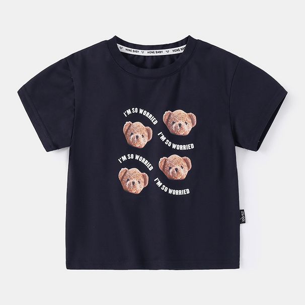 Abbigliamento per bambini T-shirt da ragazzo Abbigliamento estivo sottile per bambini Top marea per bambini T-shirt a maniche corte per cartoni animati estivi per neonati_voghion.com