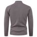 Autumn And Winter Lazy Style Pullover Knit Sweater Jacket, Loose Inner Wear Base Shirt, Half-Zip Knitted Sweater For Men_voghion.com
