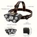 Buy One Get One Free 2pcs 5LED Headlight Flashlight USB Charging Strong Light 4 Modes For Camping Work Car Maintenance Fishing Outdoor_voghion.com