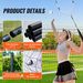 VEVOR Badminton Net Set, Outdoor Backyard Beach Park Badminton Net, Portable Badminton Equipment Set, Adults Kids Badminton Net With Poles, Carrying Bag, 4 Iron Rackets, And 3 Nylon Shuttlecocks_voghion.com