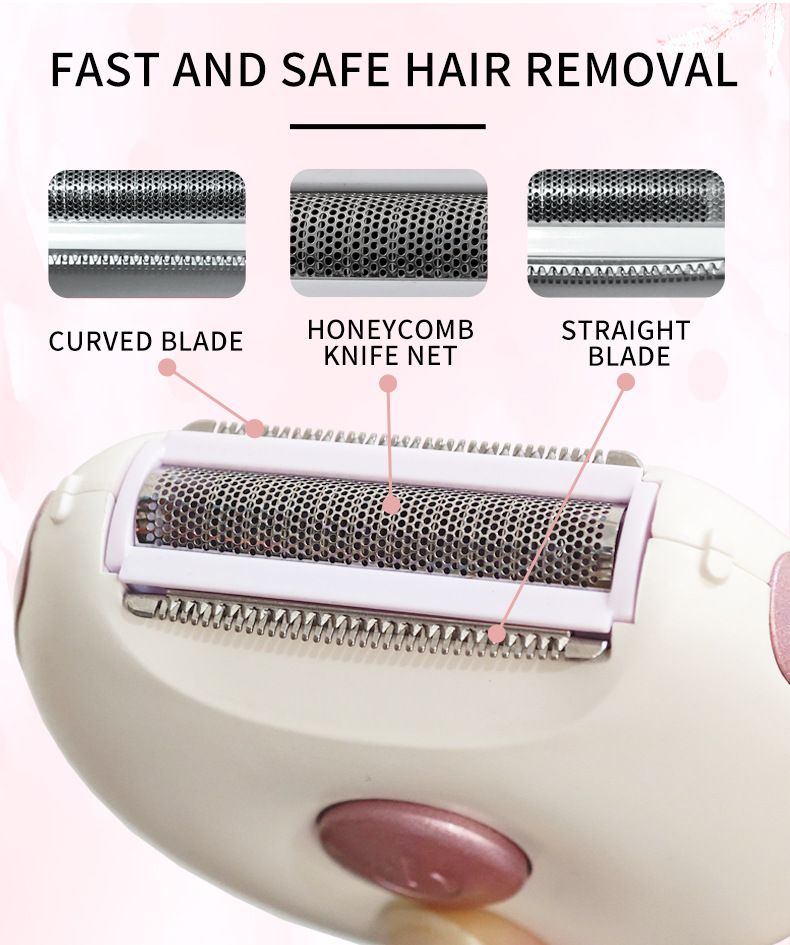 Women's Electric Shaver - Rechargeable Painless Multifunctional Trimmer For Wet & Dry Use_voghion.com