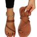 Plus Size Lightweight Flat For Women With Woven Straps Beach Toe Post Women's Sandals Slippers_voghion.com