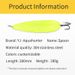 New 11" Sequin Metal Vibrating Fish Bait Striped Bass Fishing Spoon Lure_voghion.com
