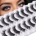 New 9 Pairs High Mink Hair False Eyelashes Multi-Layer Thick Eyelashes Daily Simulation Eyelashes_voghion.com
