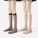 2 stücke Lumi wadensocken sommer dünne strümpfe schlank jk druck mittelrohr hohe socken frauen schwarze strümpfe über dem knie_voghion.com