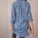 Women's Clothing Washed Denim Dress Washed Process Long Shirt Casual Jacket_voghion.com