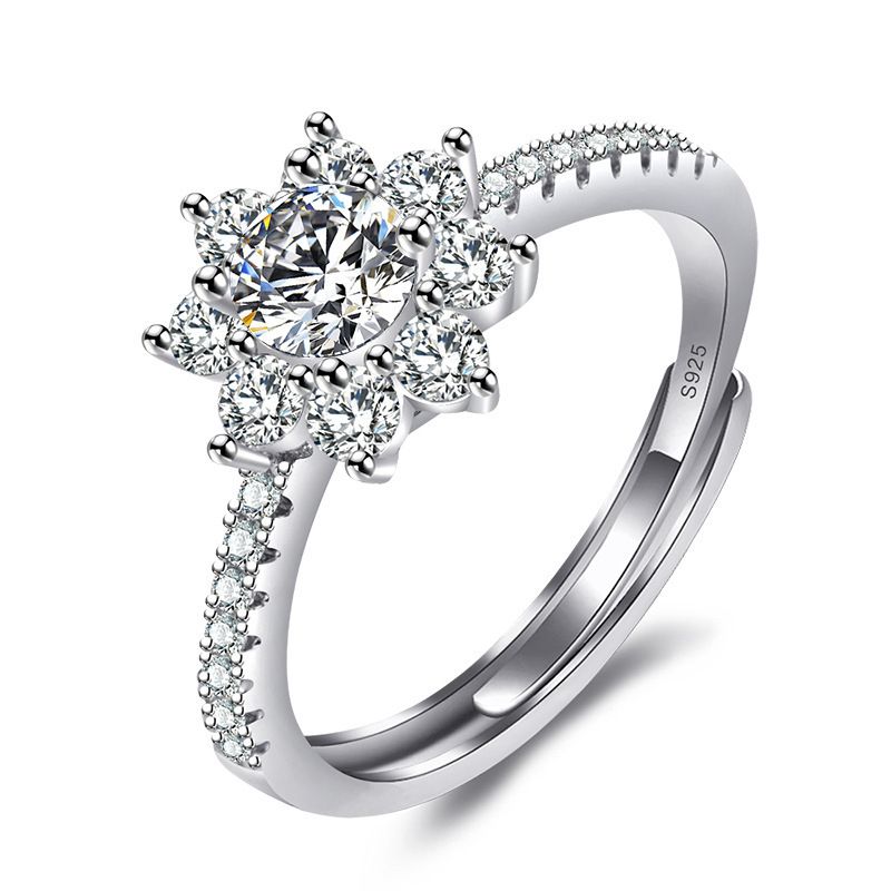 Diamant placat cu platină, în formă de fulg de nea, ușor, luxos și de înaltă calitate, set de grup pentru propuneri feminine cu imitație de diamant_voghion.com
