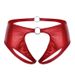 Intimo intimo sexy Pamas in pelle verniciata trasparente a forma di T, mini costume da bagno da donna con schiena a T_voghion.com