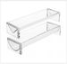 Simple European acrylic rectangular tray restaurant dessert biscuit storage tray fruit food display rack wholesale_voghion.com