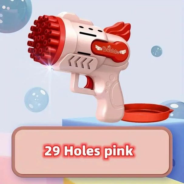 1 pièce, lanceur de bulles coloré avec fusée à savon automatique - Parfait pour les fêtes de petits garçons et filles, les mariages,_voghion.com