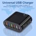 USB 6-port charger 48W fast charging 3.0 QC3.0 fast charging wall phone adapter suitable for iPhone 14 13 Xiao        QC_voghion.com