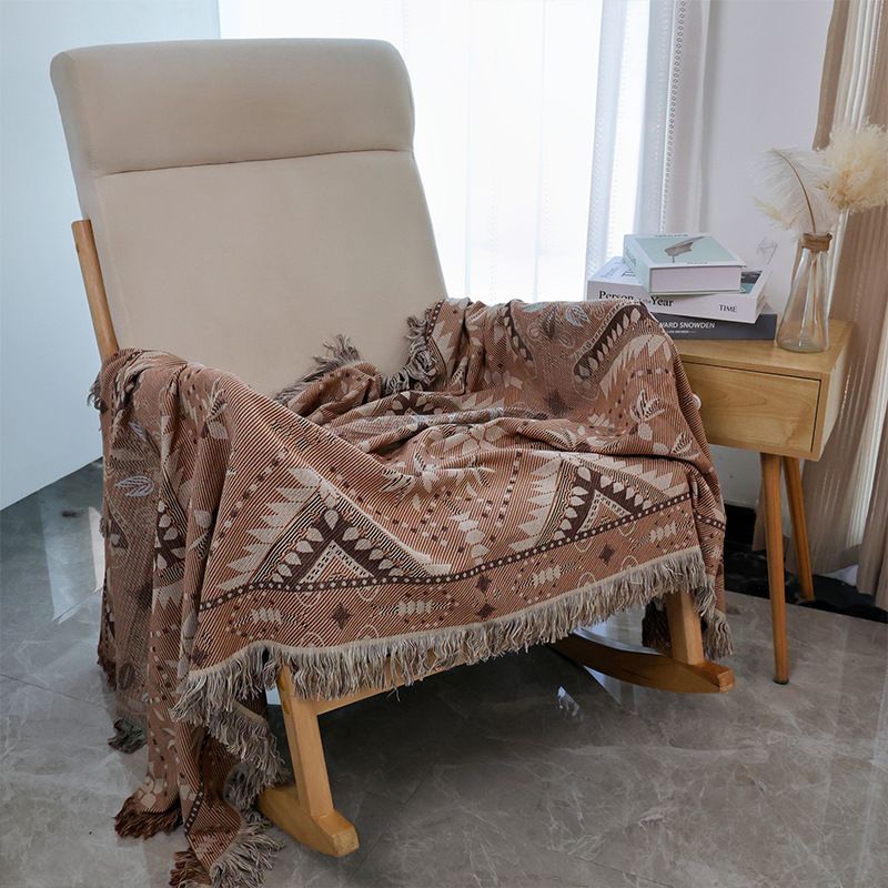 Tæpper 100% bomuld Jacquard Fritids Multifunktionelt Tæppe_voghion.com