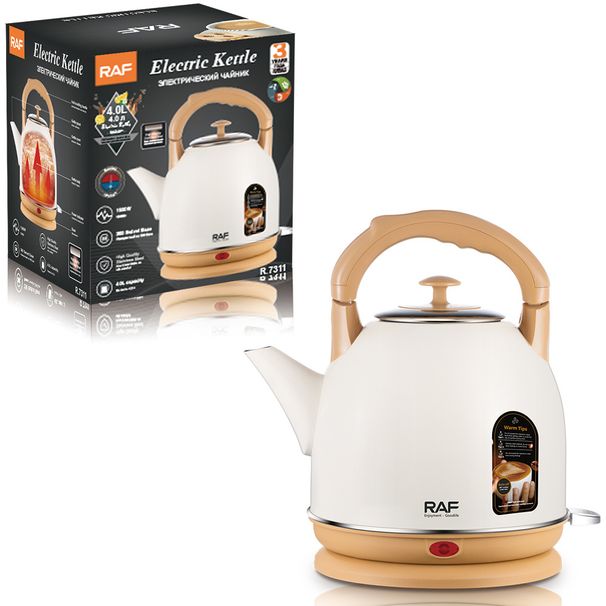 RAF EU-Standard-Haushaltswasserkocher, 4,0 l, automatische Abschaltung, isoliert, kochend_voghion.com