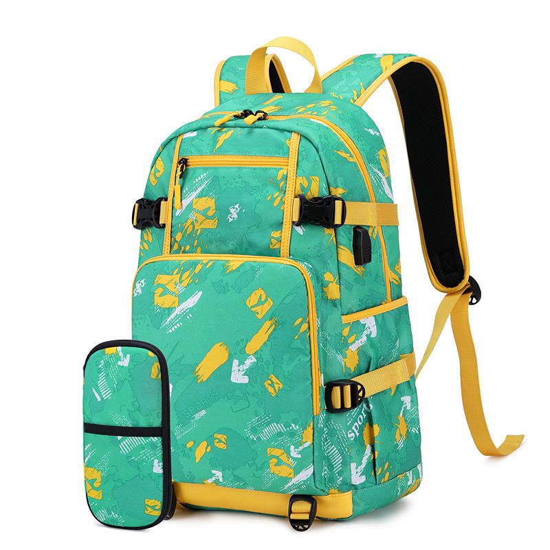 Sacs pour hommes Sac à dos d'écolier pour garçons de la première à la sixième année Sac à dos de grande capacité avec protection de la colonne vertébrale Sac à dos pour lycéens_voghion.com