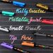 12-Color Metallic Watercolor Markers Set - Quick-Dry, Non-Toxic, Vibrant Paint Pens For Card Making, Art, Journaling, DIY Crafts_voghion.com