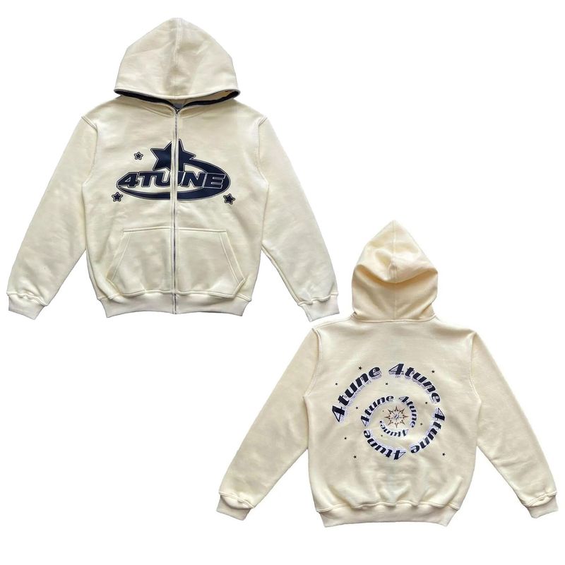 2024 Dark Sports Shirt Men's and Women's Hoodies Gothic Couple Harajuku Large Zip Hoodie_voghion.com