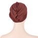 ny multi-color mjölk siden panna veckad turban hatt botten hatt_voghion.com