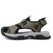 Unschlagbare Qualität Outdoor-Strandschuhe, Sandalen mit weicher Sohle, Sommer-Sandalen mit übergroßer Zehenkappe für Männer, Außenmaterial aus echtem Leder_voghion.com