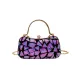 Sequin Evening Patchwork Round Handbag With Shell Clasp 2025 New Trendy Chain Crossbody Small Bag_voghion.com
