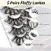 False Eyelashes Messy Fried Hair Curl Thick fluffy eyelashes_voghion.com