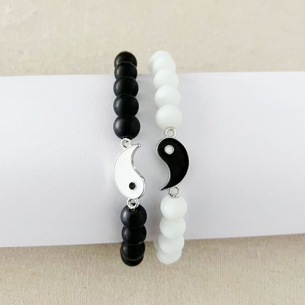 Gossip dabiskā akmens fāzēm labākā drauga rokassprādze personības vienkārša pāra rokassprādze_voghion.com