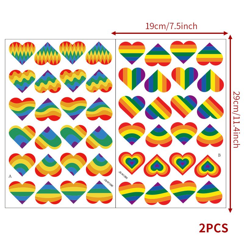 Creative Love Rainbow N1390 DIY Colorful Personalized Decorative Wall Stickers_voghion.com