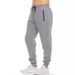 Men's Slim Fit Jogger Pants With Zipper Cuffs - Breathable Polyester Activewear For Running, Gym & Casual Wear_voghion.com