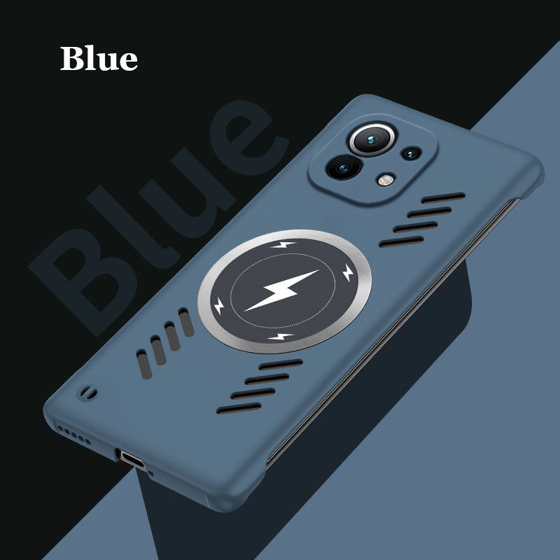 Frameless Heat dissipation Magnetic PC Case For Xiaomi Mi 11 11X 10s 10 Pro Ultra Lite Magsafing Wireless Charging Shell Cover_voghion.com
