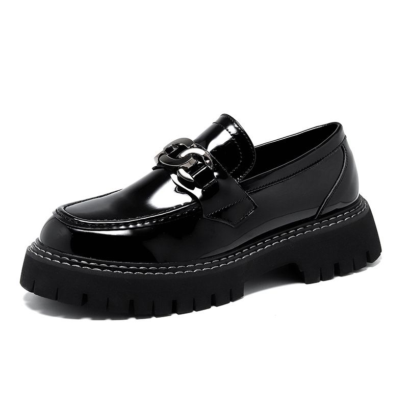 2025 Frühling und Herbst Neue Casual Leder Herren Koreanische Ausgabe Trendy One Step Leg Le Fu Schuhe 25891-R_voghion.com
