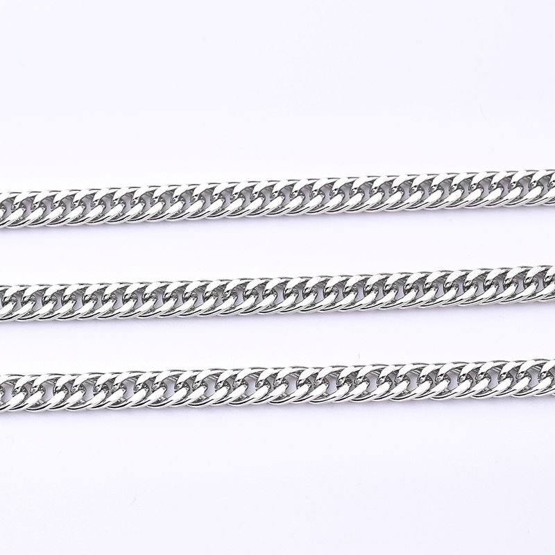 1 Roll 5.5*3.8mm 304 Stainless Steel Solid Color Polished Chain_voghion.com