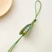 Fashion High-End Pendant Handmade Leather Keychain All-match Style Green Pea Bag Charm Trendy Accessory 250703_voghion.com