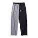 Herrenbekleidung Herren Jogginghose Frotteehose Kontrastfarbe Baumwolle Jogginghose Frühling und Herbst Dünne Hose Herren Lose Gerade Freizeithose_voghion.com