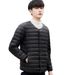 Winter New Lightweight Down Jacket Men's Short Round Neck V-neck Warm Inner Lining Long Sleeved Slim Fit Oversized Jacket_voghion.com