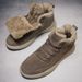 Autumn And Winter Add Cashmere Warm Cotton Shoes Leisure Sports Men's Shoes Non-slip Snow Boots_voghion.com