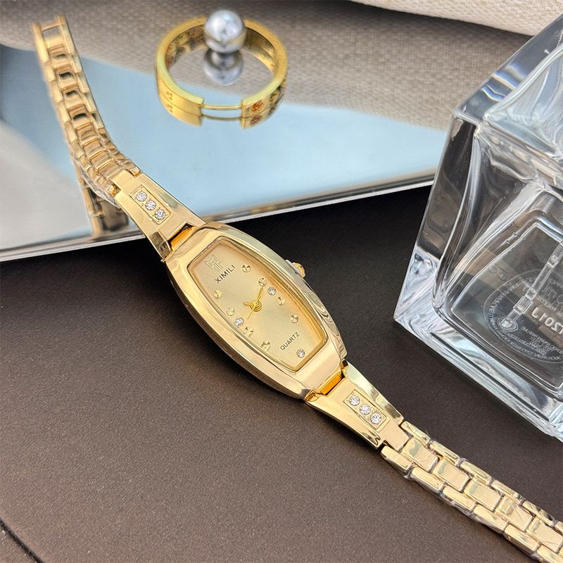 Women's Bracelet Watches Arc Small Barrel Ladies Exquisite Quartz Watch Light Luxury High End Diamond Bracelet Watch_voghion.com