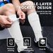 Football training shin guards with socks Thickened shin guards High elasticity and deodorizing football socks_voghion.com