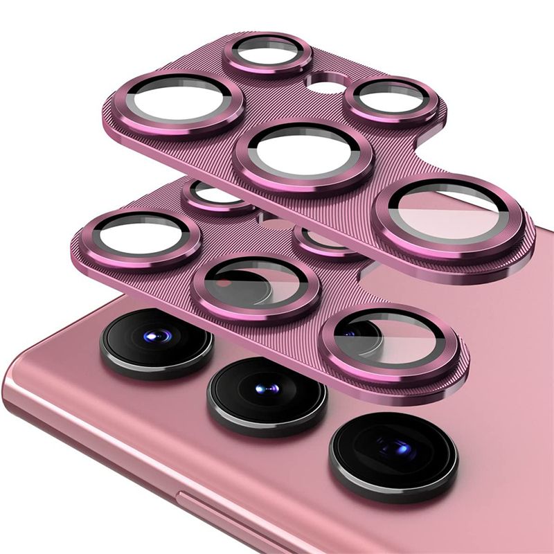 Protector de lente de cámara de Metal para Samsung Galaxy S23 Ultra S22 Plus, accesorios de película protectora de pantalla de vidrio de aleación de aluminio_voghion.com