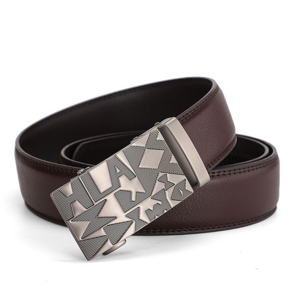 Otomatik Tokalı Erkek İki Katmanlı İnek Derisi Kemer - Gençler İçin Üst Düzey Moda Kemer (Her Tarza Uygun)_voghion.com