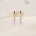 Water drop pearl earrings for women, niche design, high end and slim, daily early autumn earrings fashionable_voghion.com