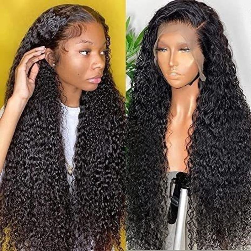 new curly hair black small curly hair wig African long curly hair small curly full head cover_voghion.com