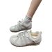Ademende mesh De Xun voor dames 2025 zomer nieuwe niche Forrest Gump schoenen platte casual sneakers_voghion.com