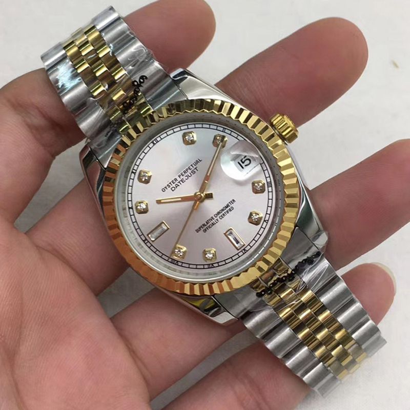 Laojia Tooth Ring Gold Single Calendar DJ Log Fully Automatic Xitaiji Mechanical Watch_voghion.com