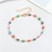 European and American cross border new jewelry personality color irregular shape anklet peach heart round teardrop shape foot ornaments_voghion.com