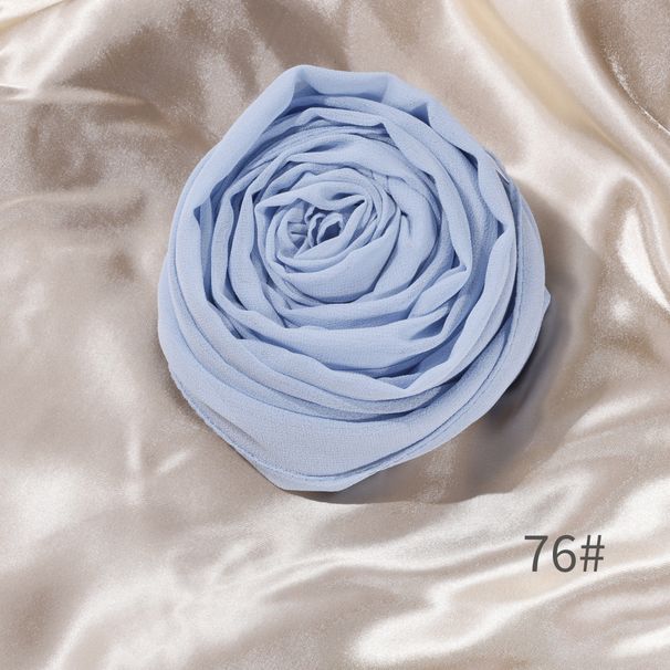 Chiffon Scarf Women's Long Scarf High Quality Windproof And Sandproof Headscarf Four Seasons Middle Eastern Muslim Shawl_voghion.com