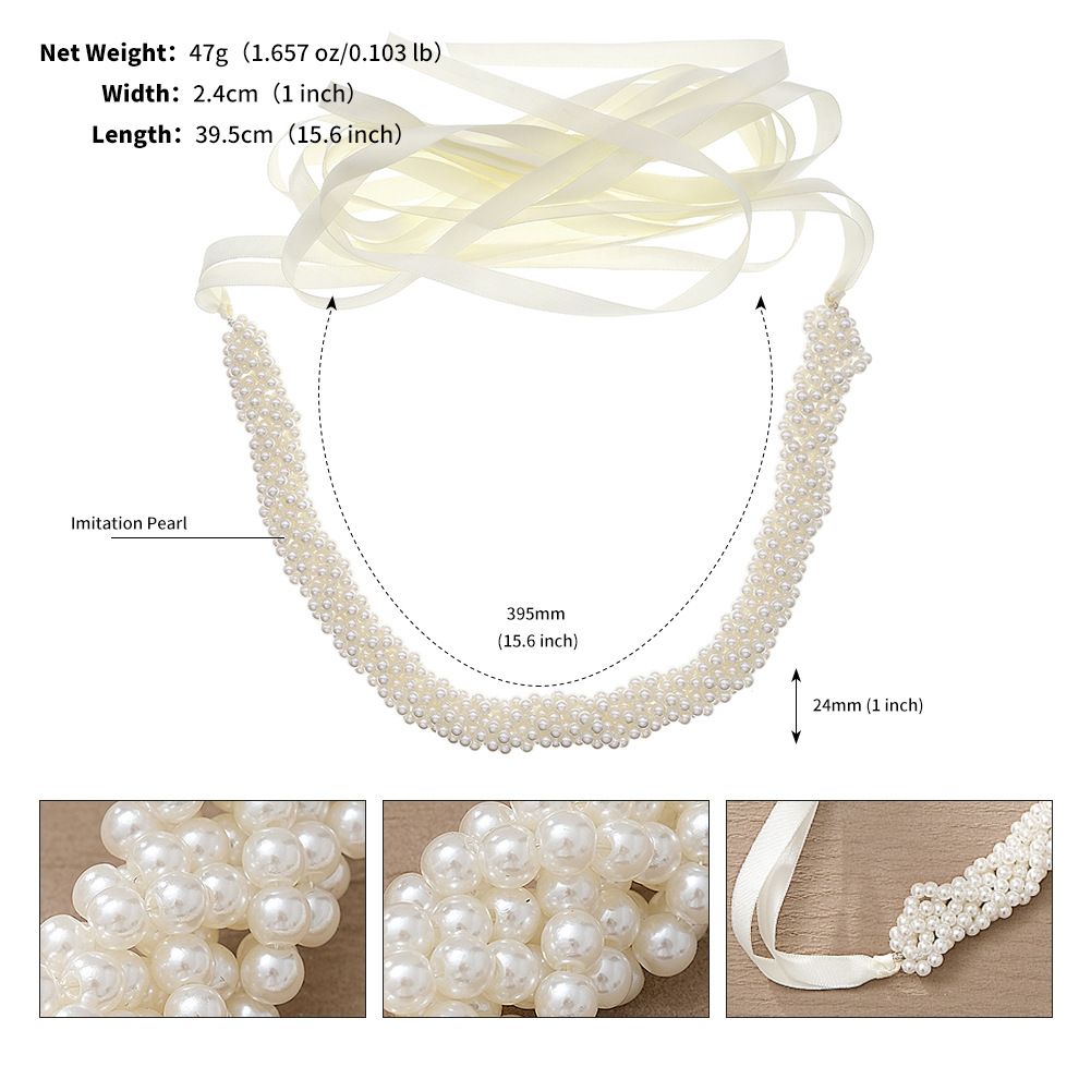 Koreanischer Stil Abschlussball Party Accessoires Damen Taillenkette Vielseitige Dekoration Mode Süß Handgefertigt Gewebter Perlengürtel_voghion.com