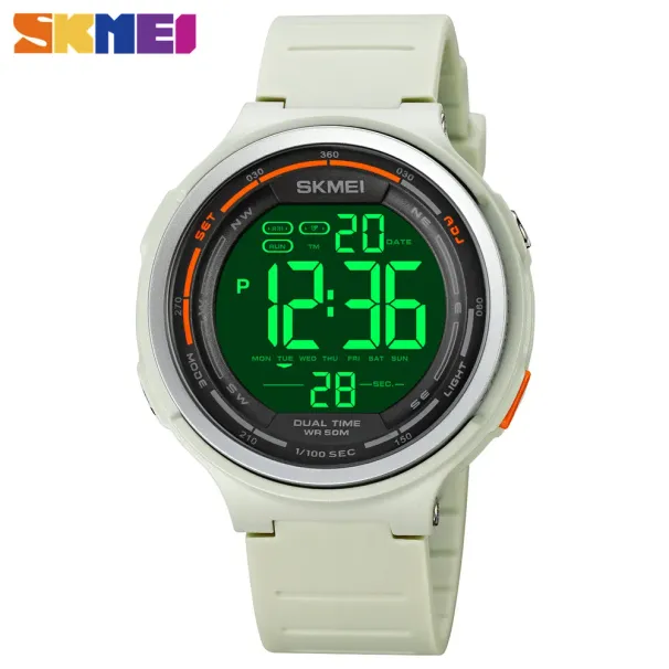 SKMEI 1841 Digitale Uhr Für Männer Sport Wasserdichte LED Display Countdown Armbanduhren Herren Wecker Military Reloj Hombre 1894_voghion.com
