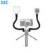 JJC 2 pezzi flessibile con supporto per fotocamera Cold Shoe Telescc braccio di estensione per microfono a luce LED Vlog_voghion.com